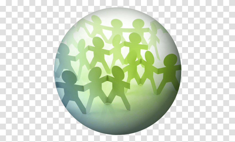 Reach Group Green Paper People Chain, Sphere, Ball, Plant, Food Transparent Png