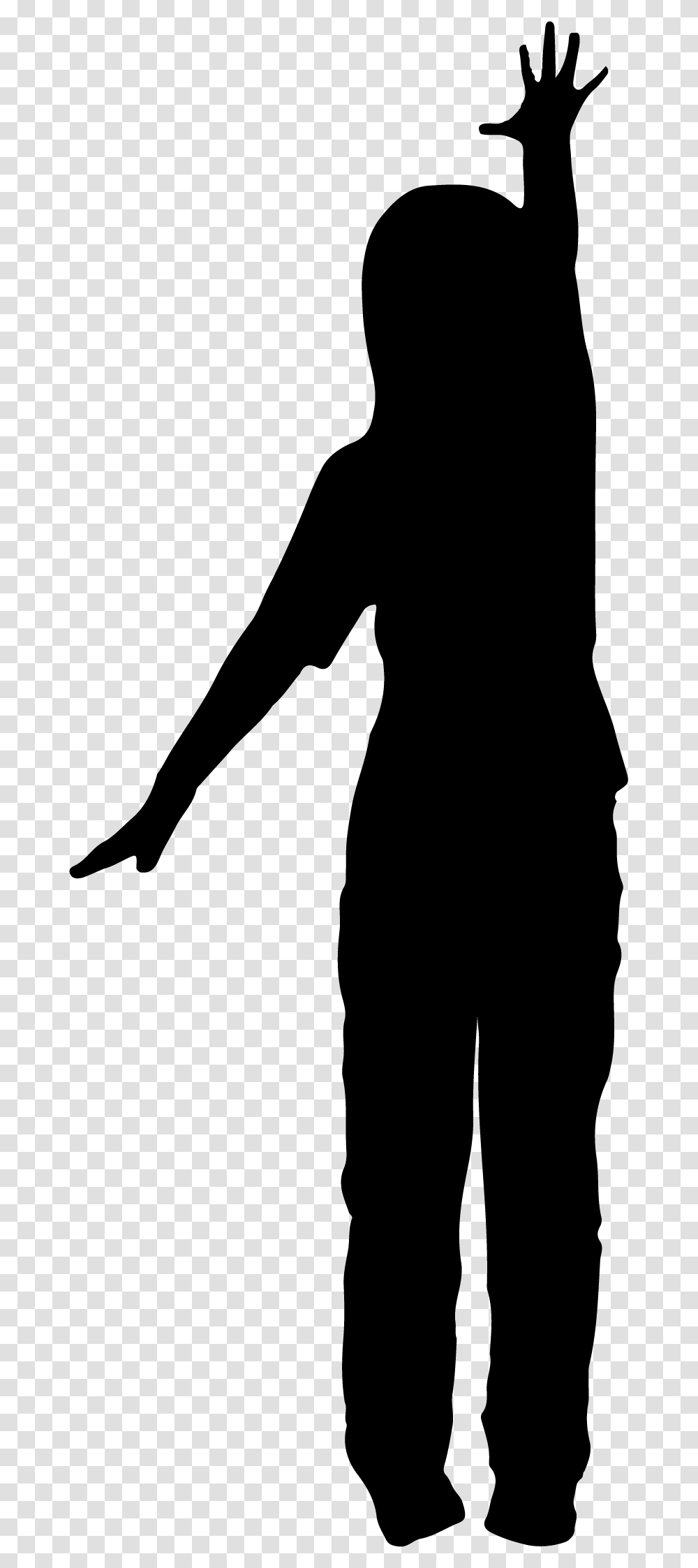 Reaching Silhouette Kid Reaching Up, Person, Kneeling, Photography, Standing Transparent Png