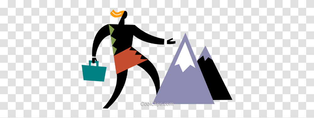 Reaching The Summit Royalty Free Vector Clip Art Illustration, Triangle, Cross, Plant Transparent Png