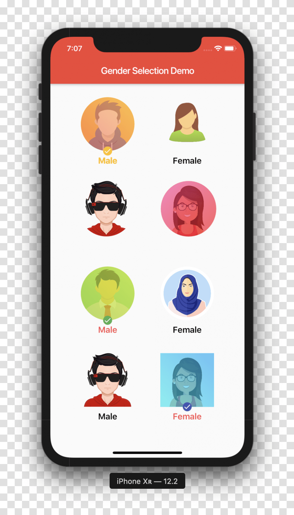 React Native News App, Sunglasses, Person, Mobile Phone Transparent Png