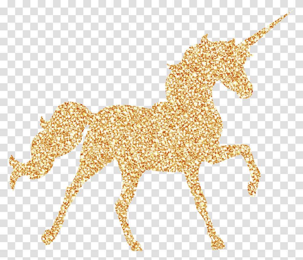 Read Background Gold Unicorn Transparent Png