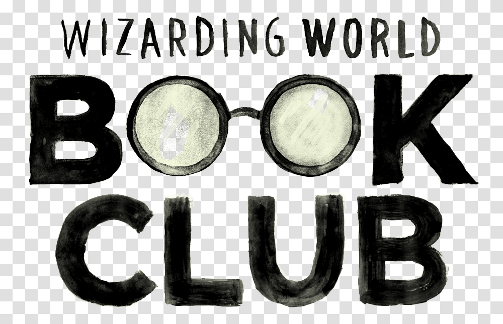 Read Discuss And Delve Deeper Into The Harry Potter Book Club Logo, Word, Alphabet, Horseshoe Transparent Png