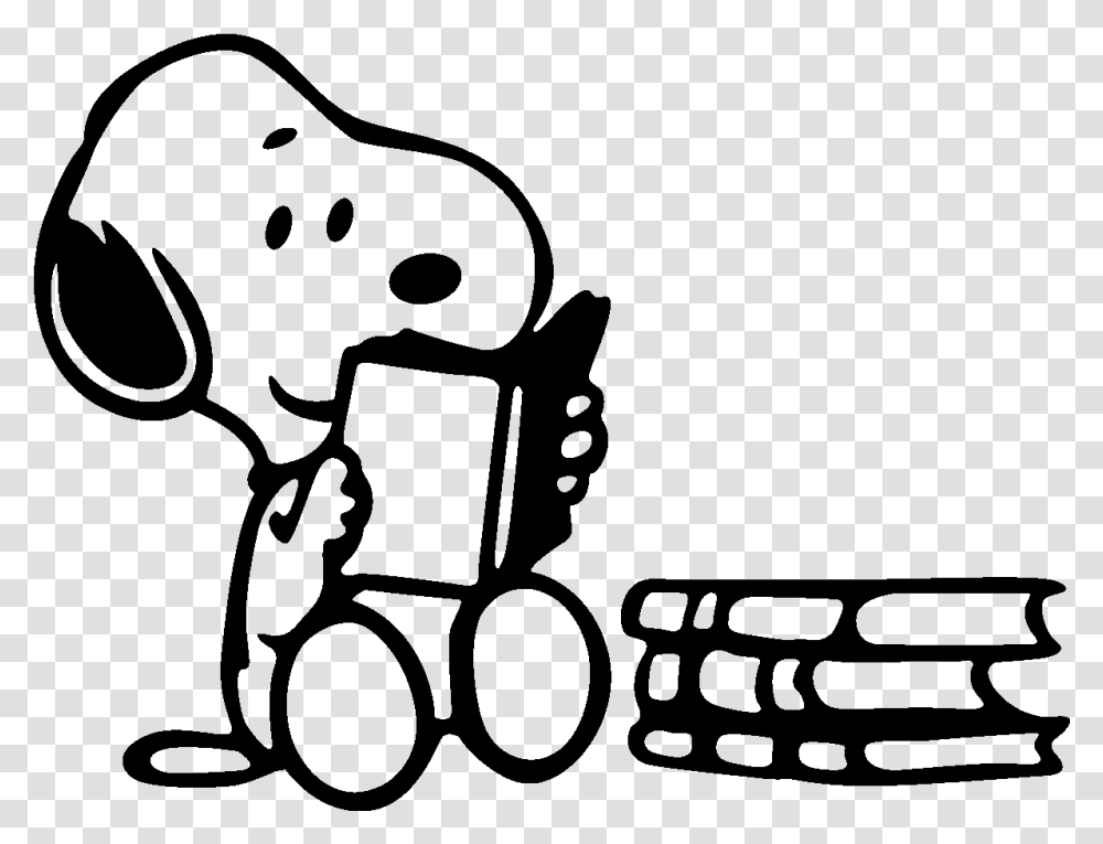 Reading Black And White Snoopy Reading, Gray, World Of Warcraft Transparent Png