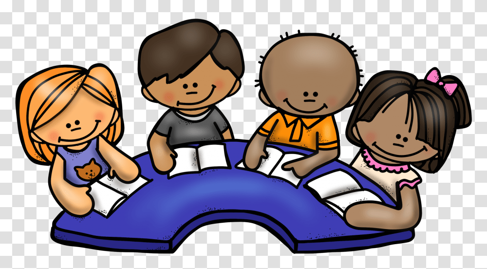 Reading Clip Art Kindergarten Small Group Reading Clipart, Person, People, Family, Video Gaming Transparent Png
