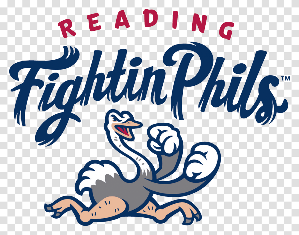Reading Fightin Phils Logo, Animal, Bird, Dragon Transparent Png