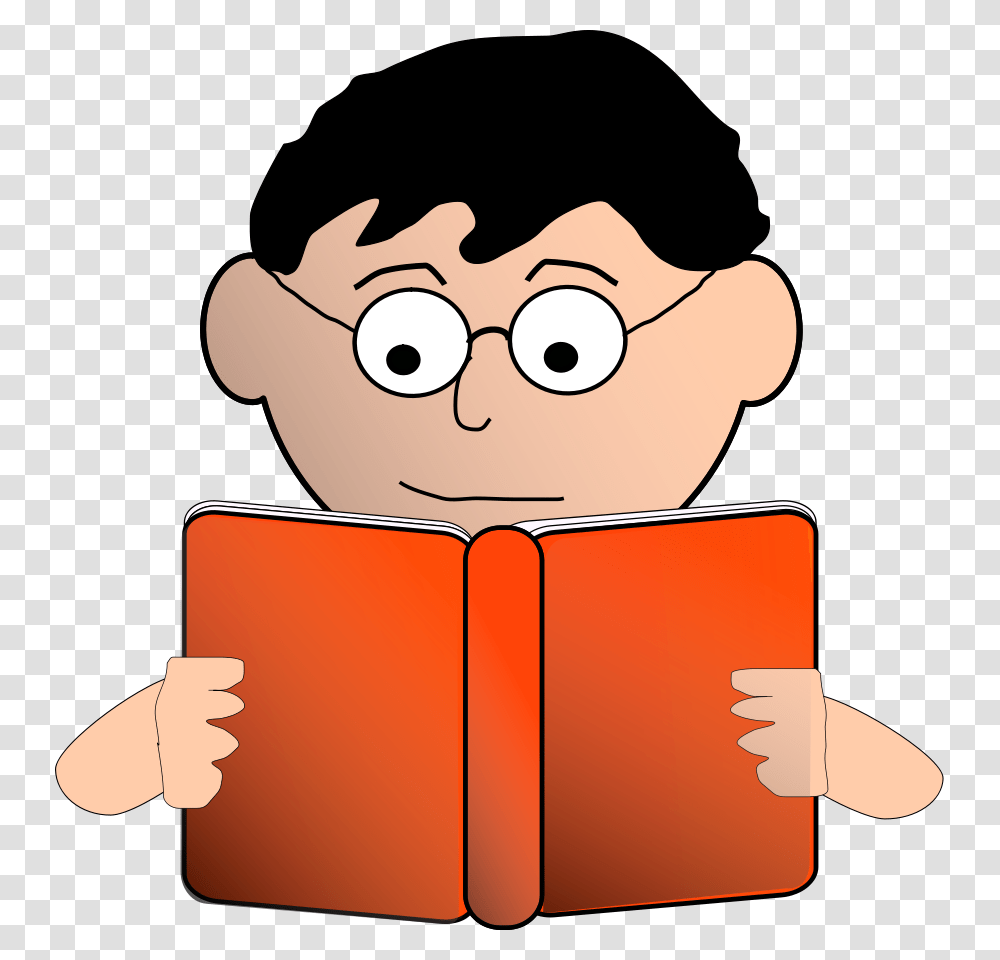 Reading Man With Glasses Clip Arts For Web, Book Transparent Png