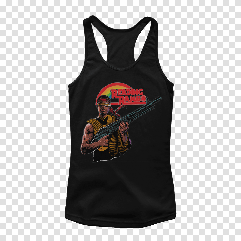 Reading Rambo, Apparel, Tank Top, Person Transparent Png