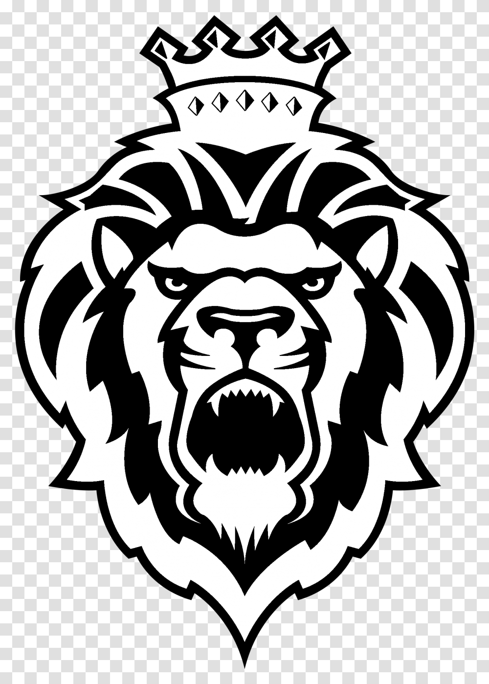 Reading Royals Logo Lion With Crown Vector, Stencil, Symbol, Emblem Transparent Png