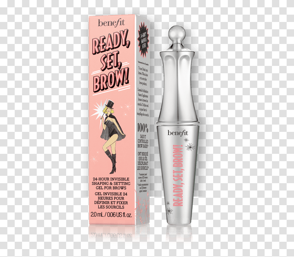 Ready Set Brow Deluxe Sample Benefit Ready Set Brow Harga, Bottle, Person, Human, Shaker Transparent Png