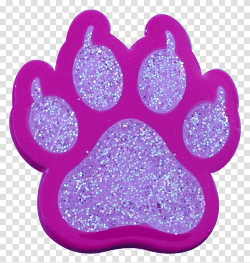 Readygolf Glitter Ball Marker & Hat Clip Cat Paw Print Pink Gold Paw Print, Light, Sponge, Purple, Rug Transparent Png
