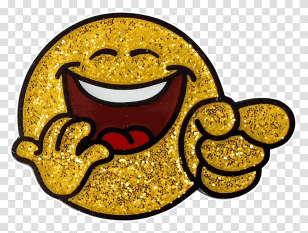 Readygolf Glitter Ball Marker & Hat Clip Emoji Lol Smiley Face Lol Smiley Face, Label, Text, Symbol, Clothing Transparent Png