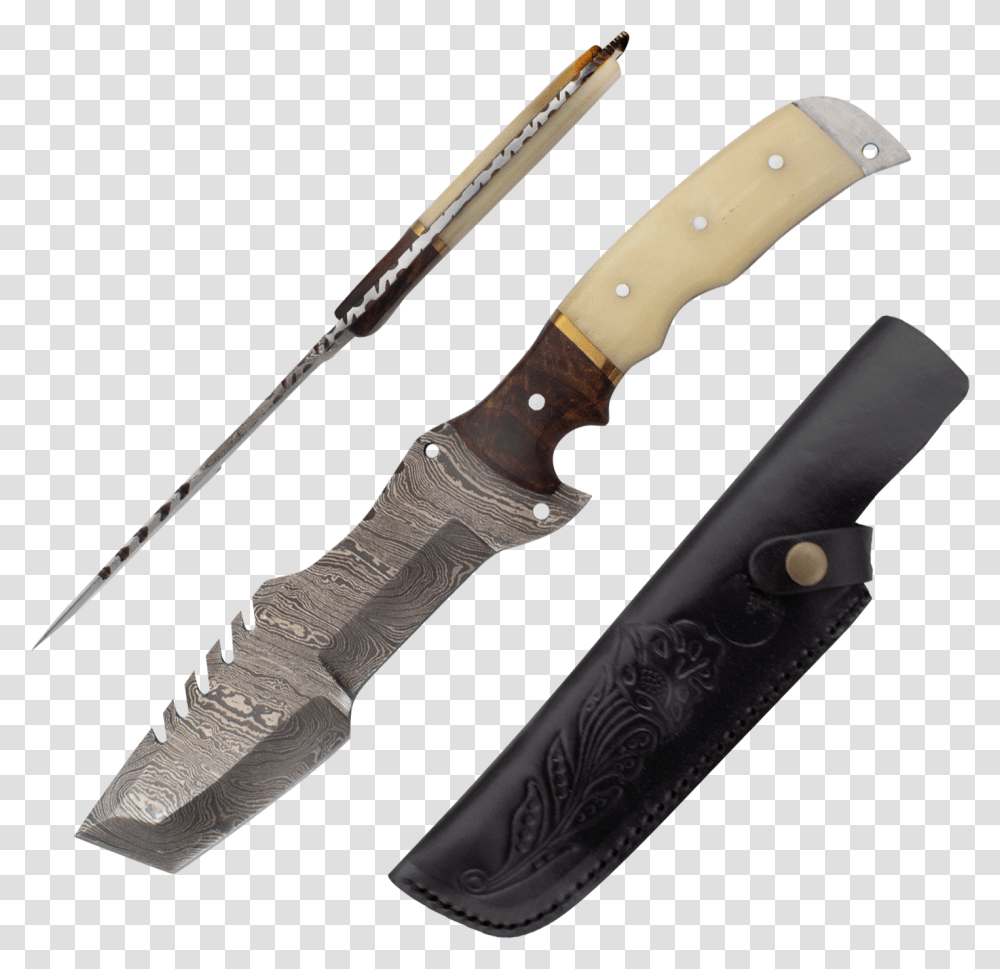 Real Bone Hunting Knife, Blade, Weapon, Weaponry, Dagger Transparent Png