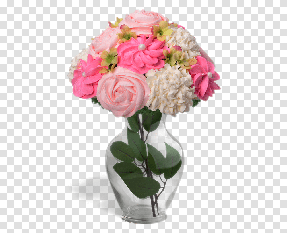 Real Bouquet Cupcake Flower Bouquet In Verona Nj, Plant, Blossom, Flower Arrangement, Rose Transparent Png