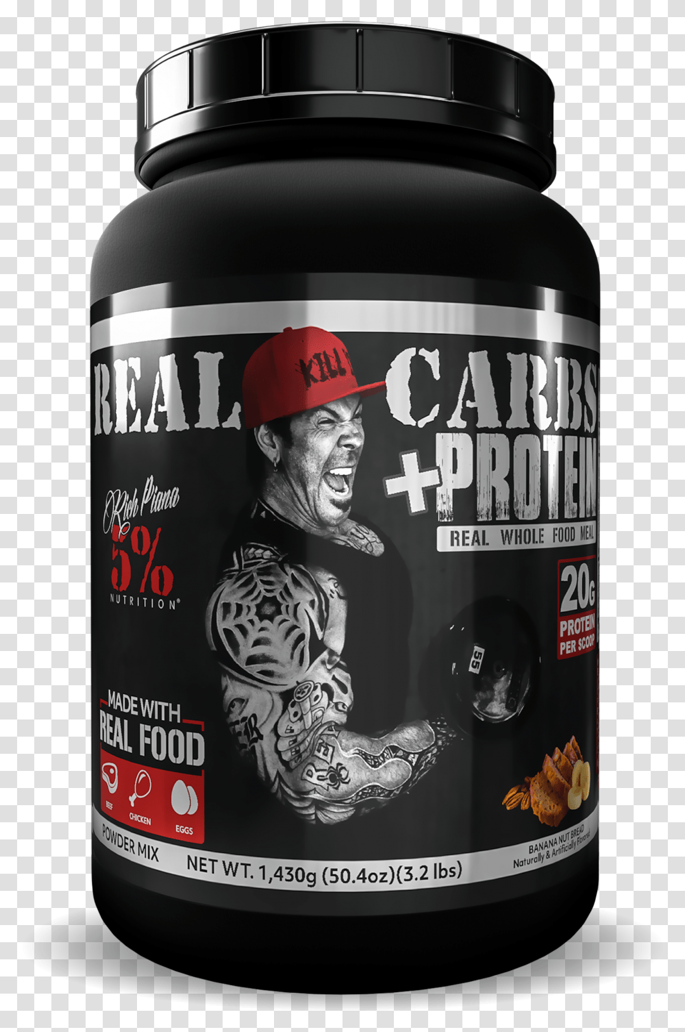 Real Carbs ProteinData Max Width 2000Data Max 5 Real Carbs Protein, Person, Alcohol, Beverage, Tin Transparent Png