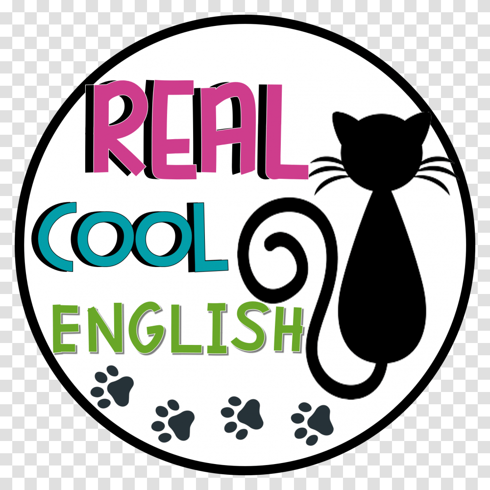 Real Cool English English Cool, Label, Logo Transparent Png