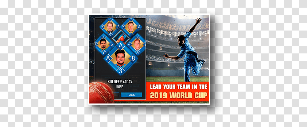 Real Cricket World Cup 2019 Flyer, Person, People, Text, Advertisement Transparent Png
