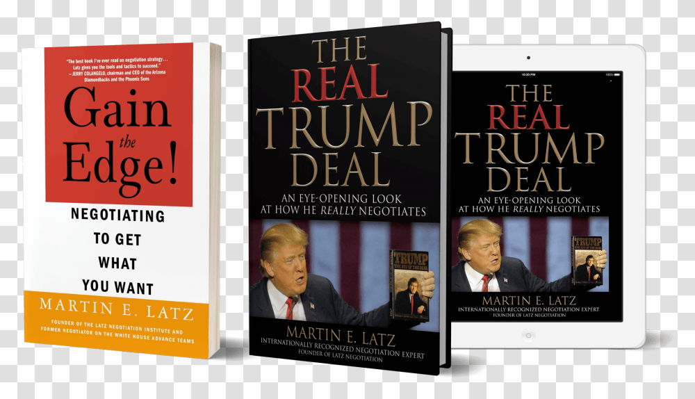 Real Deal Book Trump, Person, Human, Poster, Advertisement Transparent Png