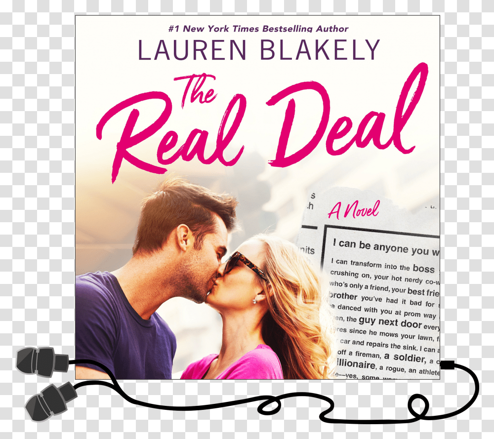 Real Deal Lauren Blakely, Person, Human, Poster, Advertisement Transparent Png