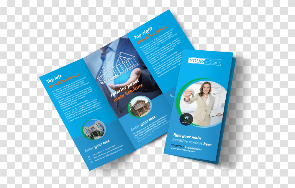 Real Estate Agent Brochure Template Preview Travel Tri Fold Brochure Design, Flyer, Poster, Paper, Advertisement Transparent Png