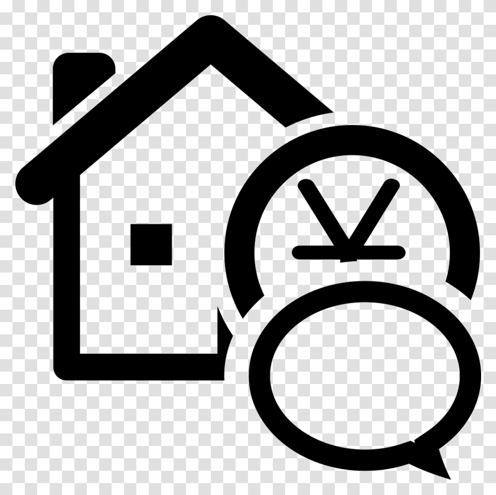 Real Estate Agent Rental Icon, Stencil Transparent Png