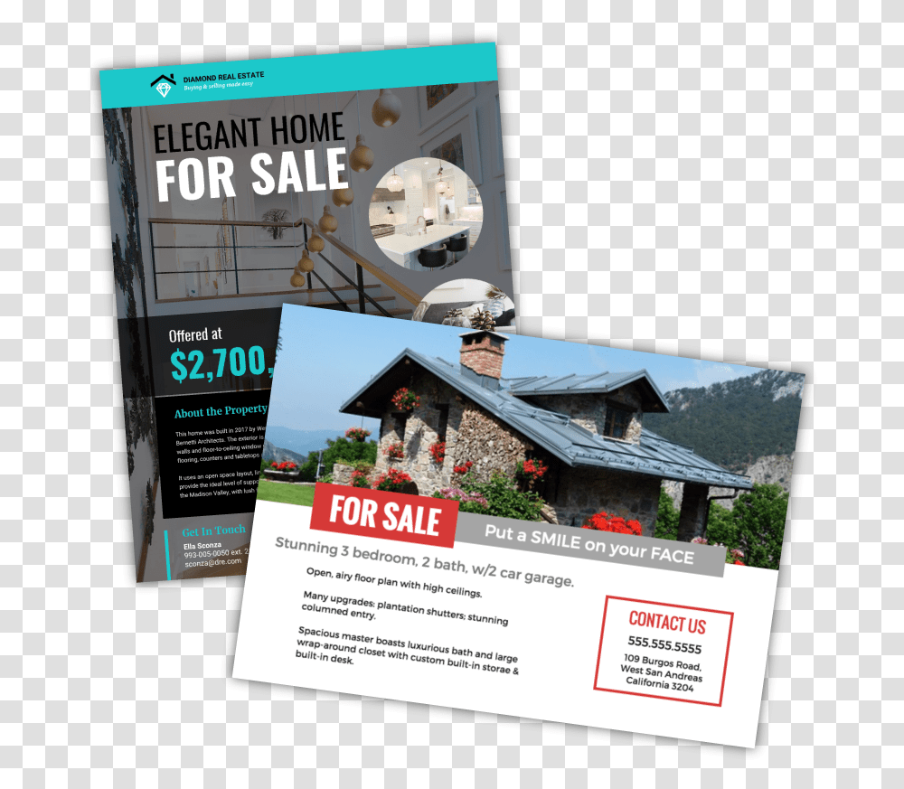 Real Estate Flyer Templates By Venngage Flyer, Advertisement, Poster, Paper Transparent Png