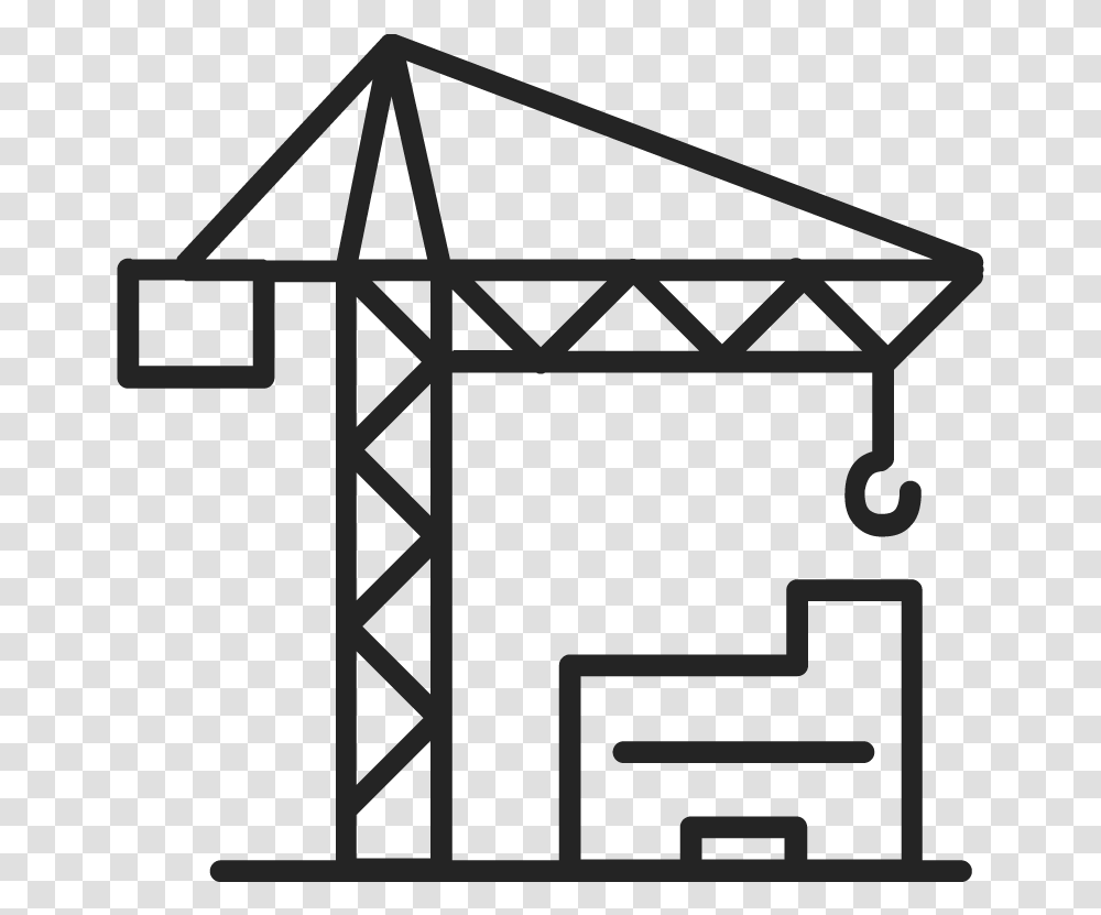 Real Estate Icon Construccin Vector, Cross, Triangle Transparent Png