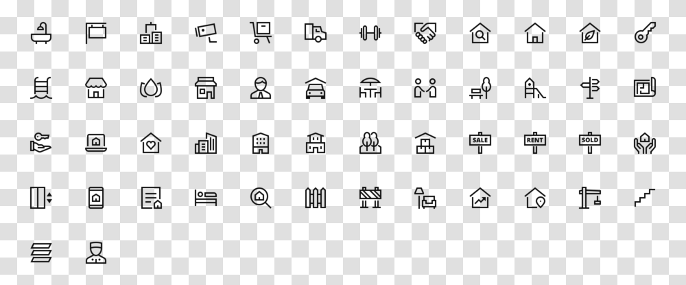 Real Estate Icons, Computer Keyboard, Electronics Transparent Png