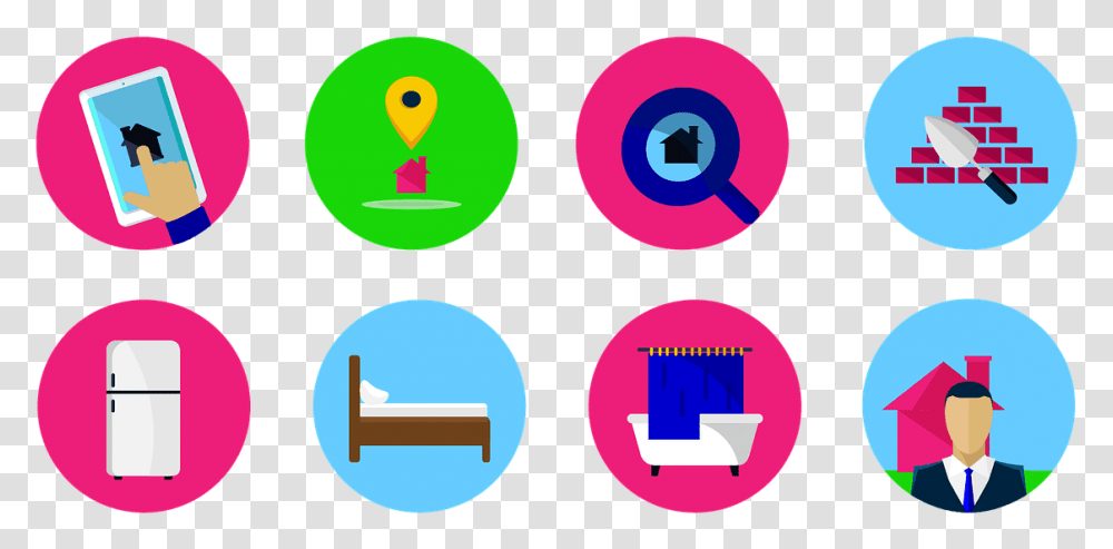 Real Estate Icons Marketing Home House Buttons Comercializacion, Number, Light Transparent Png