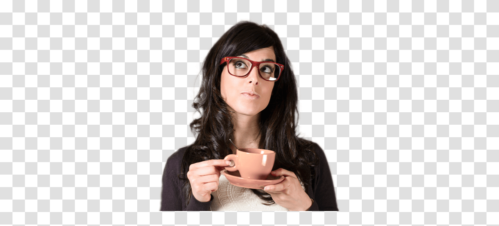 Real Eyes Banner Sunglass Doctor Girl, Person, Human, Coffee Cup, Sunglasses Transparent Png