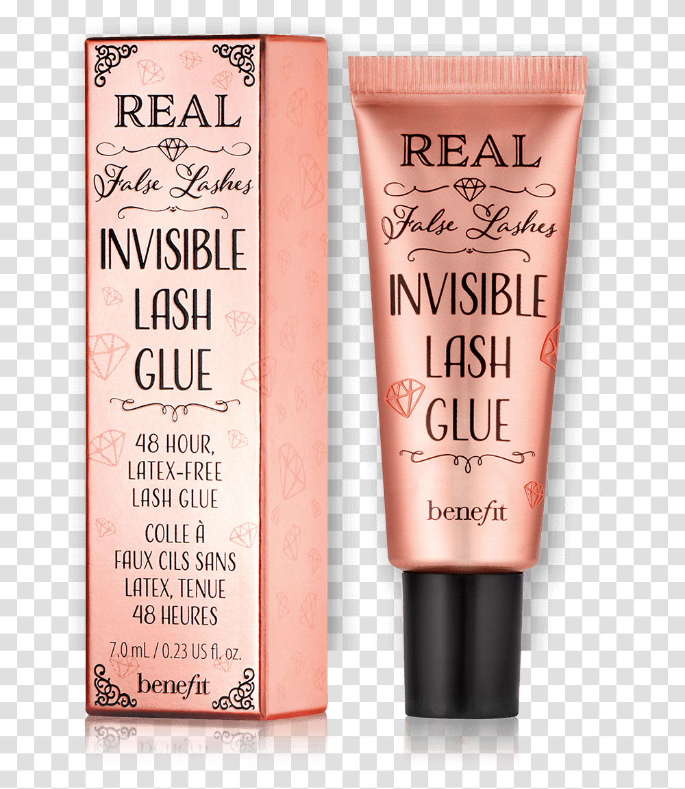 Real False Lashes Invisible Eyelash Glue Is Waterproof Benefit Invisible Lash Glue, Book, Cosmetics, Bottle, Aftershave Transparent Png