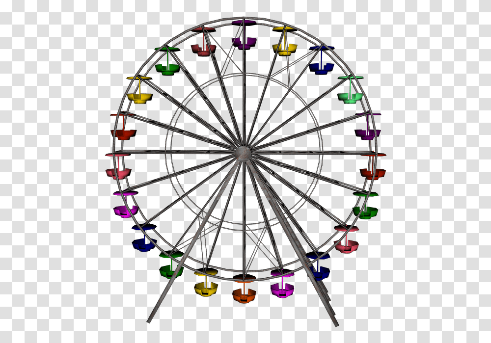 Real Ferris Wheel Clipart Download, Amusement Park Transparent Png