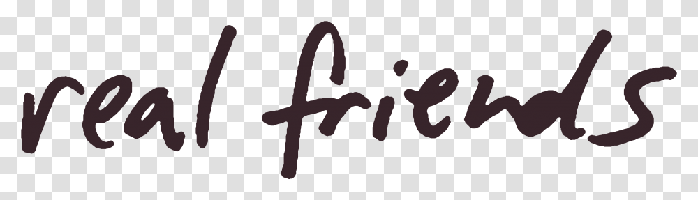 Real Friends Logo, Alphabet, Handwriting, Label Transparent Png