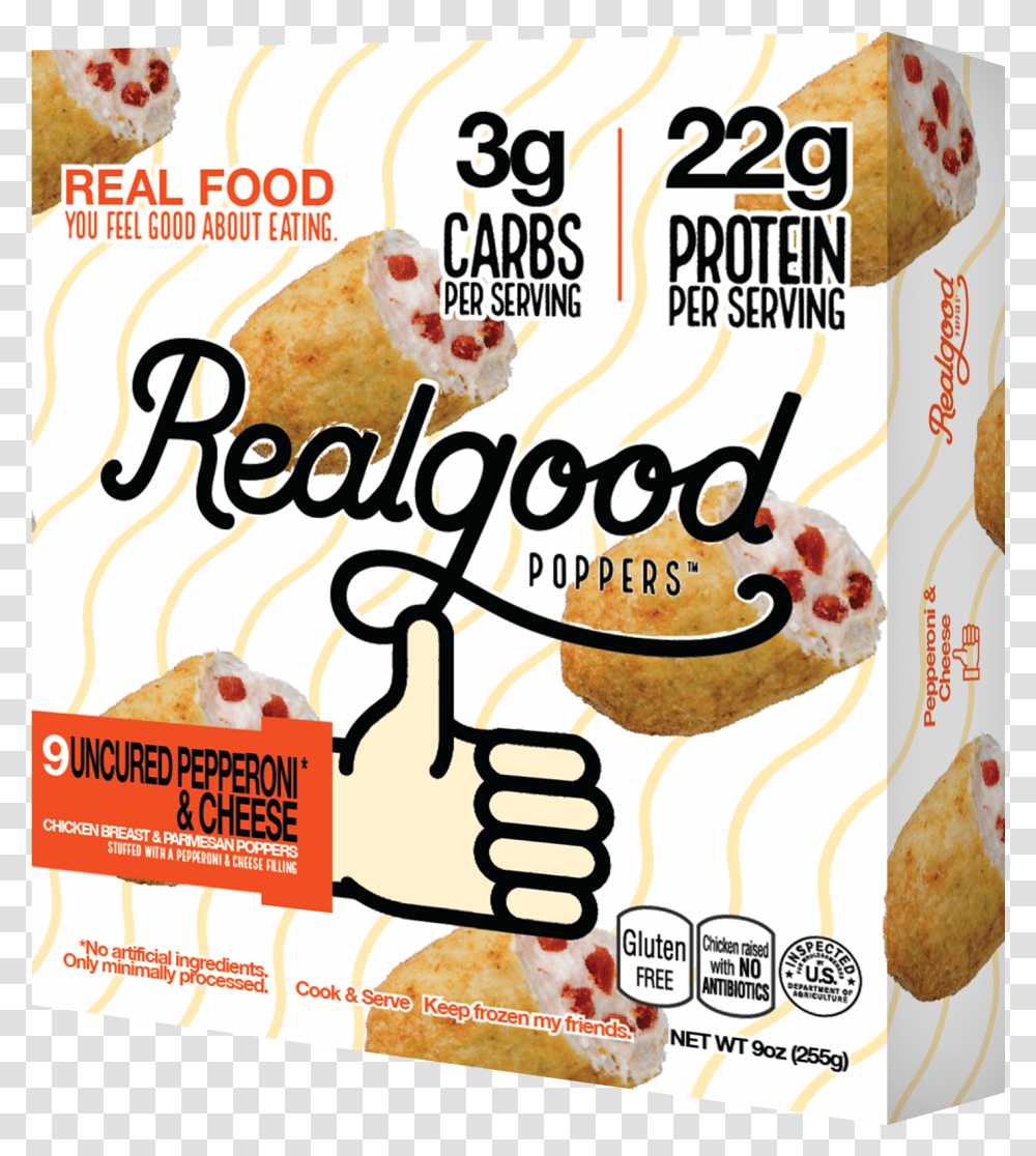 Real Good Foods Poppers, Advertisement, Poster, Flyer, Paper Transparent Png