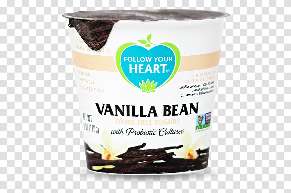 Real Heart Follow Your Heart, Dessert, Food, Yogurt, Plant Transparent Png