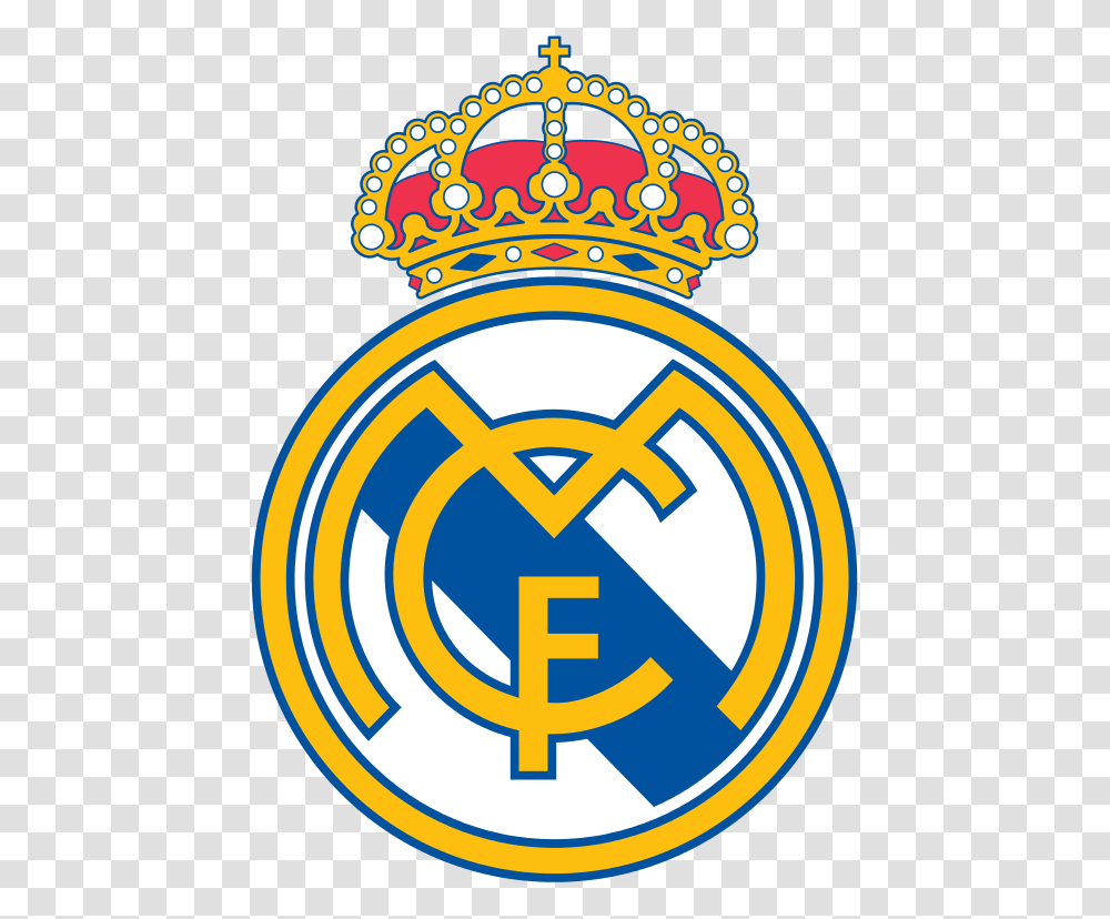 Real Madrid Cf Logo, Trademark, Emblem, Badge Transparent Png