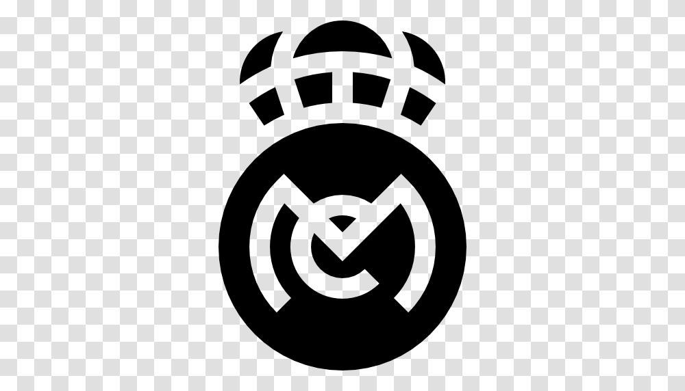 Real Madrid, Logo, Trademark, Stencil Transparent Png