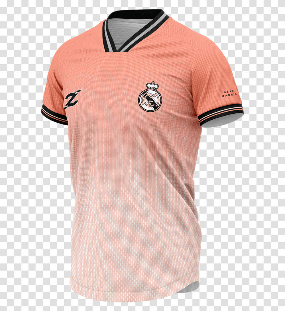 Real Madrid Polo Shirt, Clothing, Apparel, Jersey, Person Transparent Png