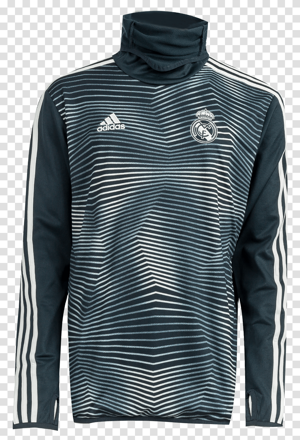 Real Madrid Pre Match Warm Top Active Shirt, Apparel, Sleeve, Long Sleeve Transparent Png