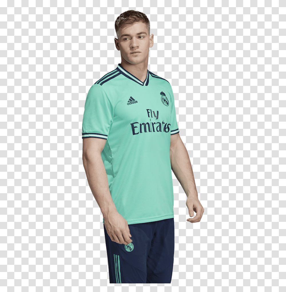 Real Madrid Third Jersey Ultra Football, Clothing, Apparel, Shirt, Person Transparent Png