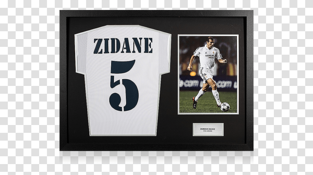 Real Madrid Zidane Shirt 2001, Person, Human, People, Football Transparent Png