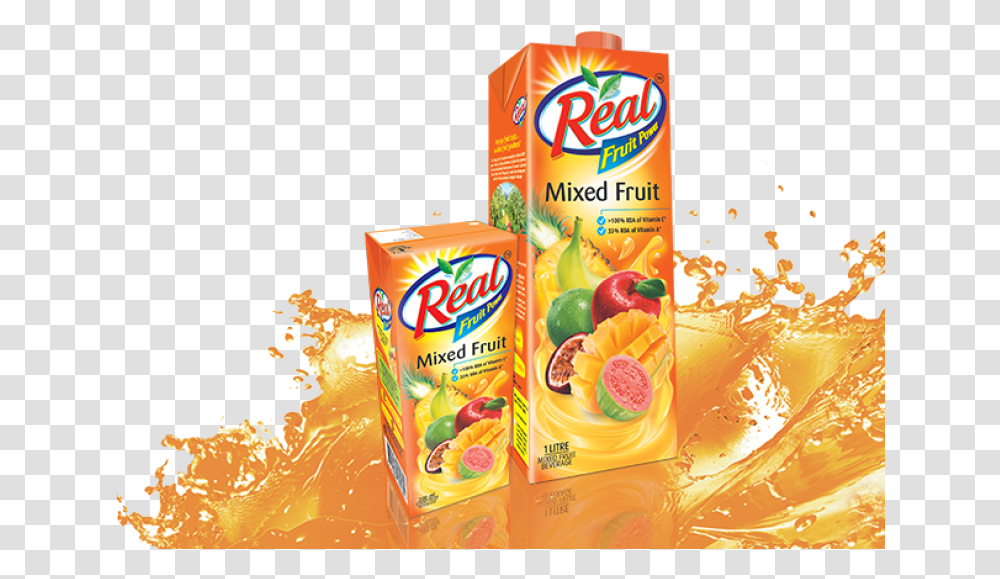 Real Mixed Fruit Juice 1ltr Download Real Juice Images, Beverage, Drink, Orange Juice, Snack Transparent Png