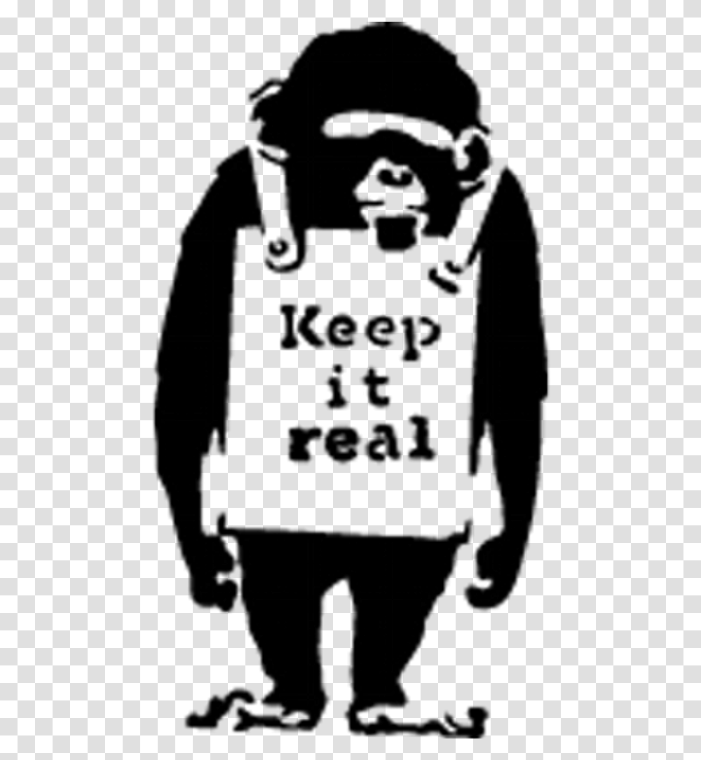 Real Monkey Keep It Real Monkey, Logo, Trademark Transparent Png