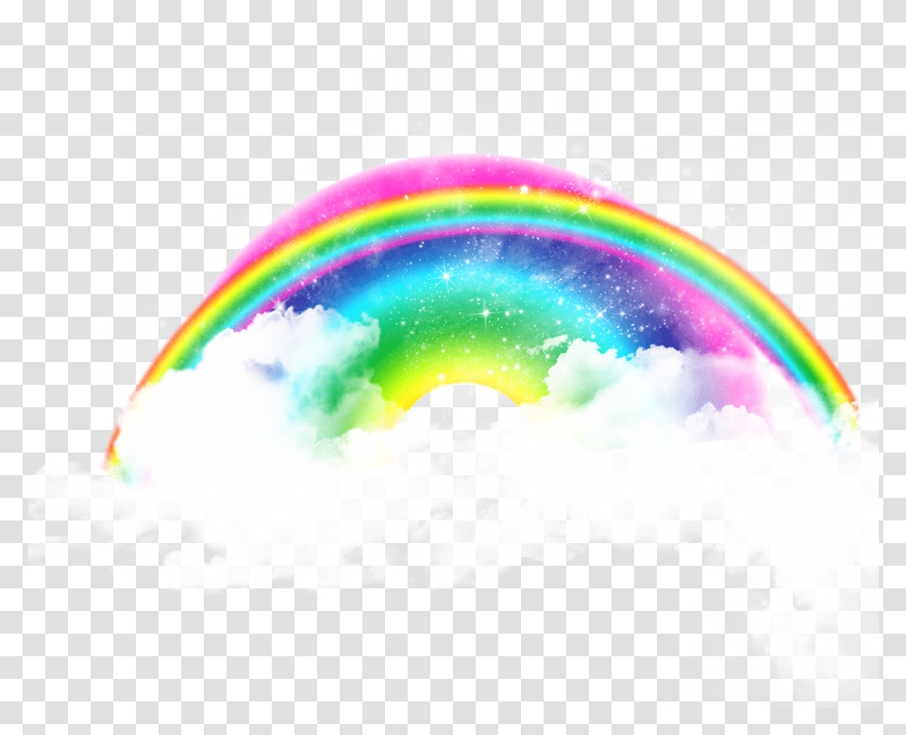 Real Rainbow Clouds Lightseffect 7010 Rainbow, Bubble, Graphics, Art, Sky Transparent Png