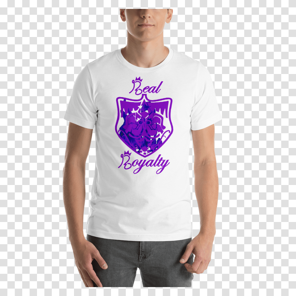 Real Royalty Purple Fire Short Sleeve T Shirt Real Royalty Apparel, T-Shirt, Person Transparent Png