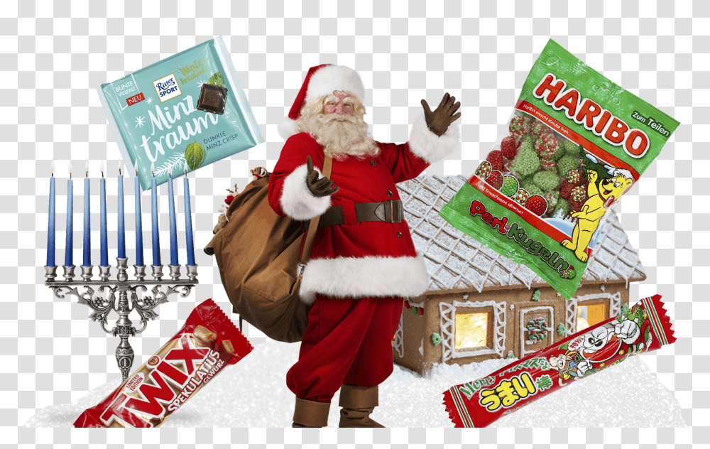 Real Santa Claus, Person, Human, Food, Gift Transparent Png