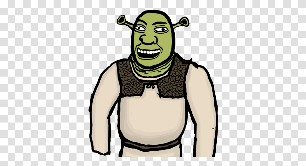 Real Shrek Irl Cartoon, Person, Face, Clothing, Drawing Transparent Png