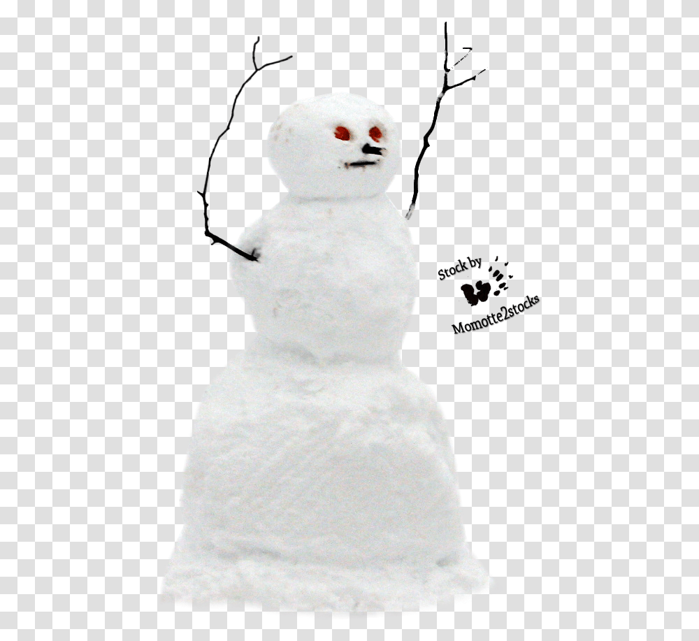 Real Snowman Background Snowman, Nature, Outdoors, Winter Transparent Png