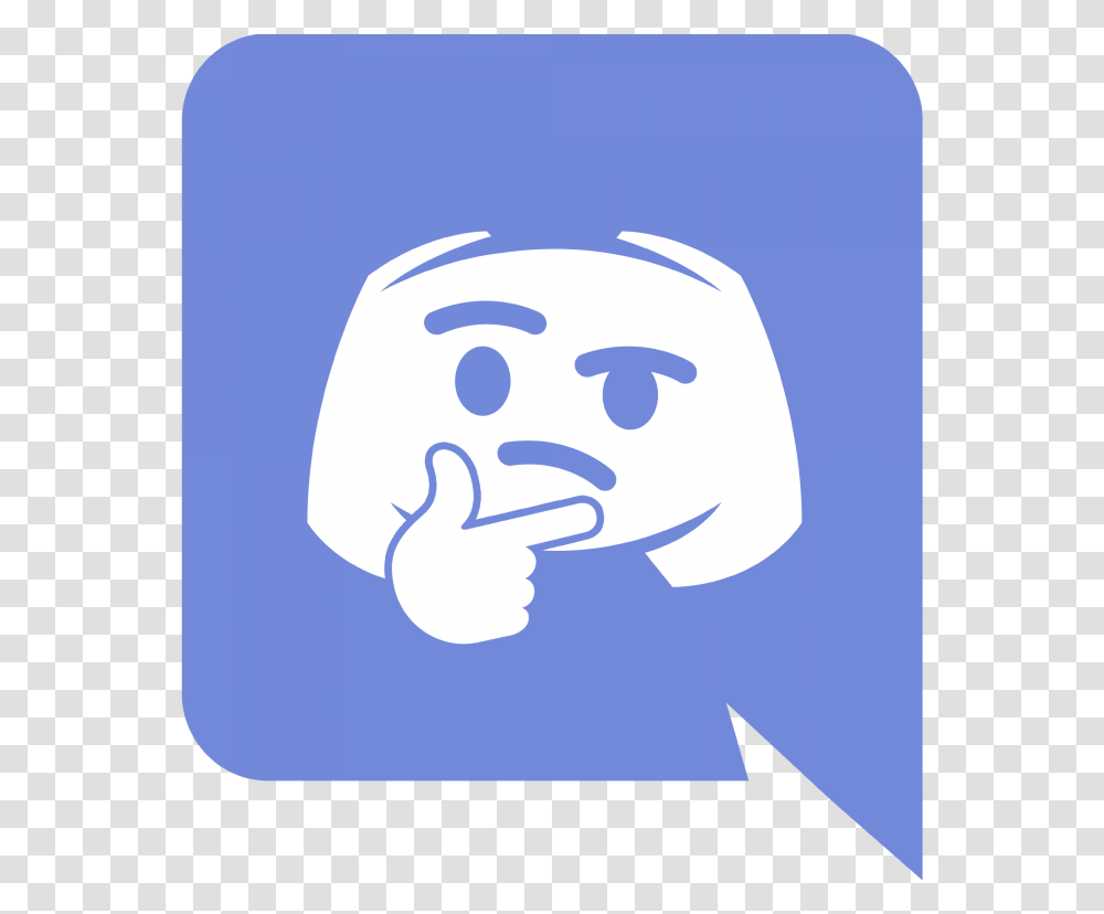 Real Time Voice And Text Communication Discord Icon Thinking, Hand, Stencil Transparent Png