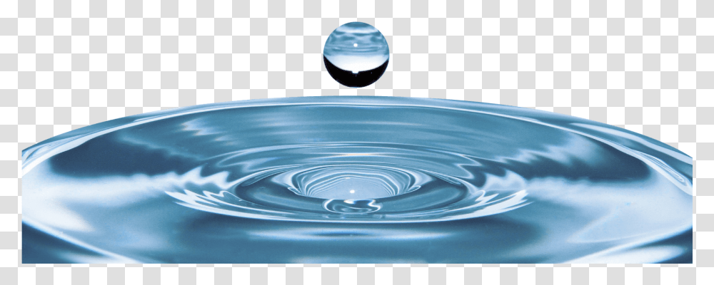 Real Water Drop Drops Of Water Into Ocean, Outdoors, Droplet, Ripple Transparent Png