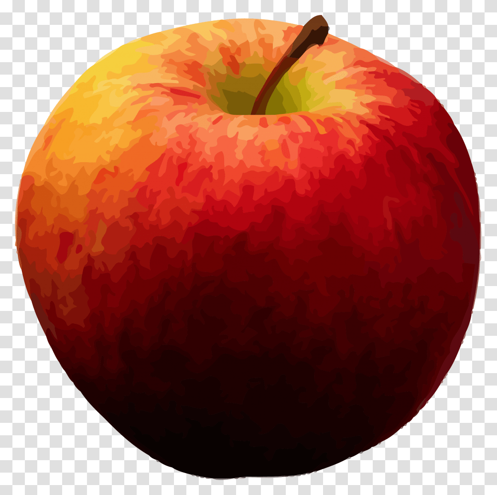Realistic Apple Clipart Fruit Apple, Plant, Food, Rug Transparent Png